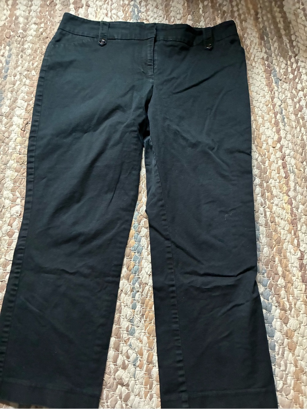 New York & Company Black Straight-Leg Women's Pants